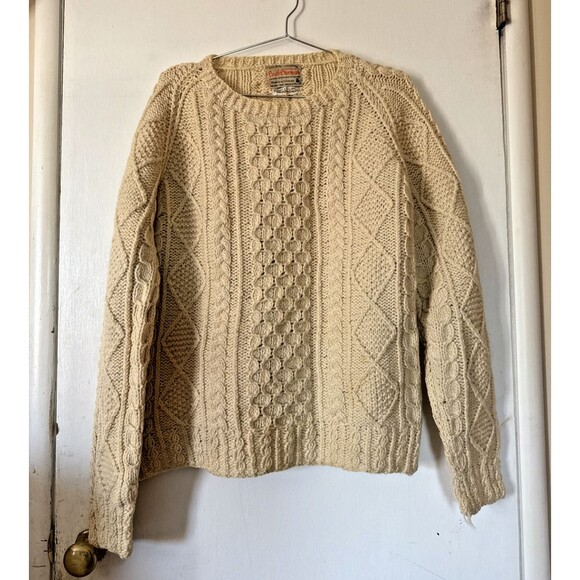 Loch Garman Other - Vtg Loch Garman Irish Cable Knit Fishermans Sweater Wool Ireland | Men's Large
